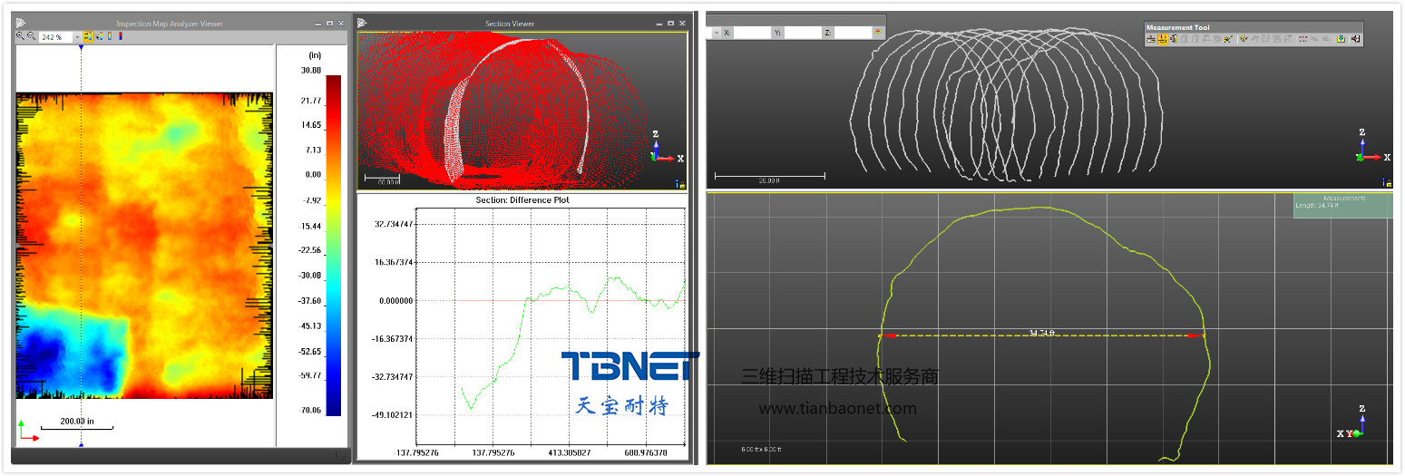 隧道形变监测、武汉天宝耐特、天宝TX8扫描仪