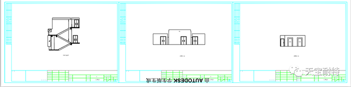 CAD立面图；武汉天宝耐特TX8市政大楼改造