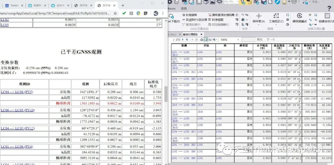 测量笔记；GNSS控制网解算；TBC；天宝；天宝耐特；Trimble一级供应商