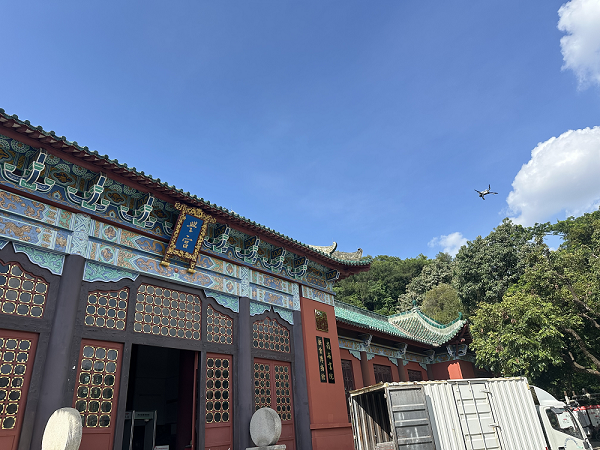 LCC空地融合技术，3D高斯泼溅技术，新会学宫，三维重建，灵光L2pro手持扫描仪，大疆无人机，航测系统，古建筑数字存档，天宝耐特，测绘地理信息解决方案提供商，027-59880803