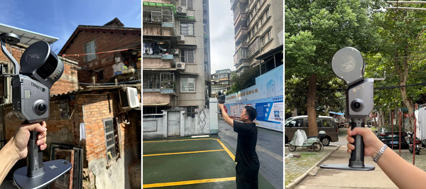 老旧小区改造，城市更新，立面改造，灵光L2pro，SLAM技术，手持三维扫描仪，天宝耐特，测绘地理信息解决方案提供商，027-59880803