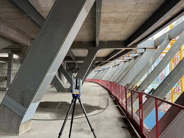 钢结构检测，大型体育馆三维扫描，三维激光扫描，天宝X9扫描仪，天宝耐特，建造施工，数字化施工管控，天宝耐特，测绘地理信息服务供应商，027-59880803