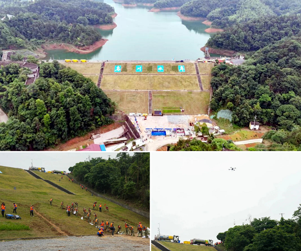 防汛抢险，应急演练，水库监测，三维激光扫描技术，数字化，天宝耐特，测绘地理信息服务供应商，027-59880803